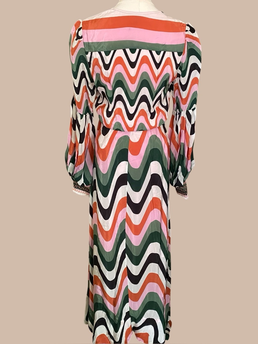 FARM Rio Wave Gradient Maxi Dress Size Small - Picture 5 of 14